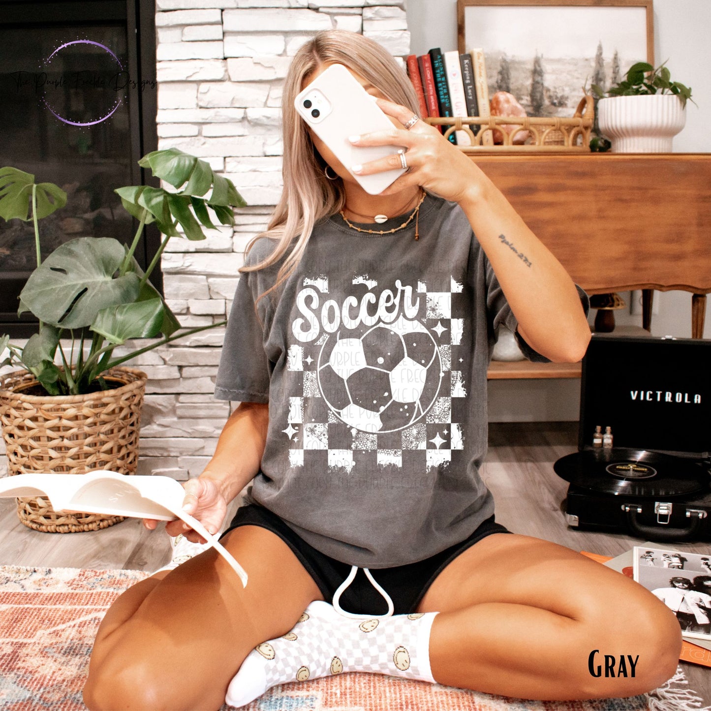 Soccer Checker Distressed