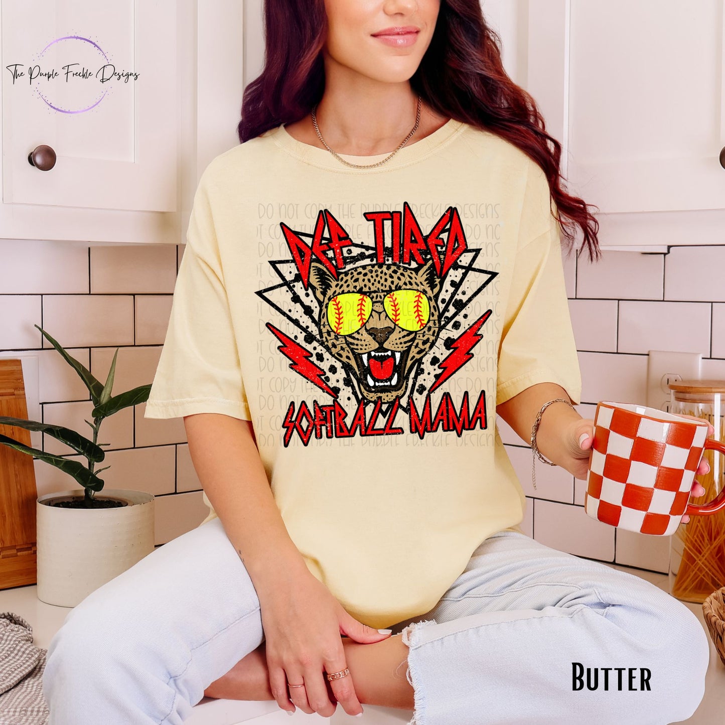 Def Tired Softball Mom