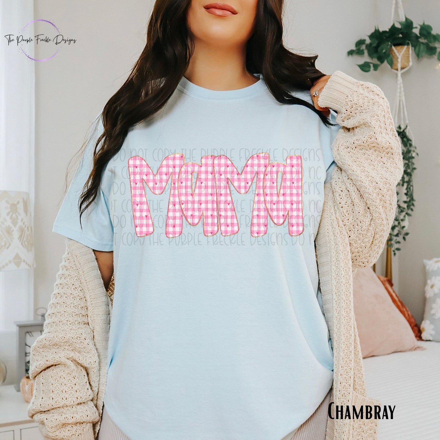 Mama Pink Plaid