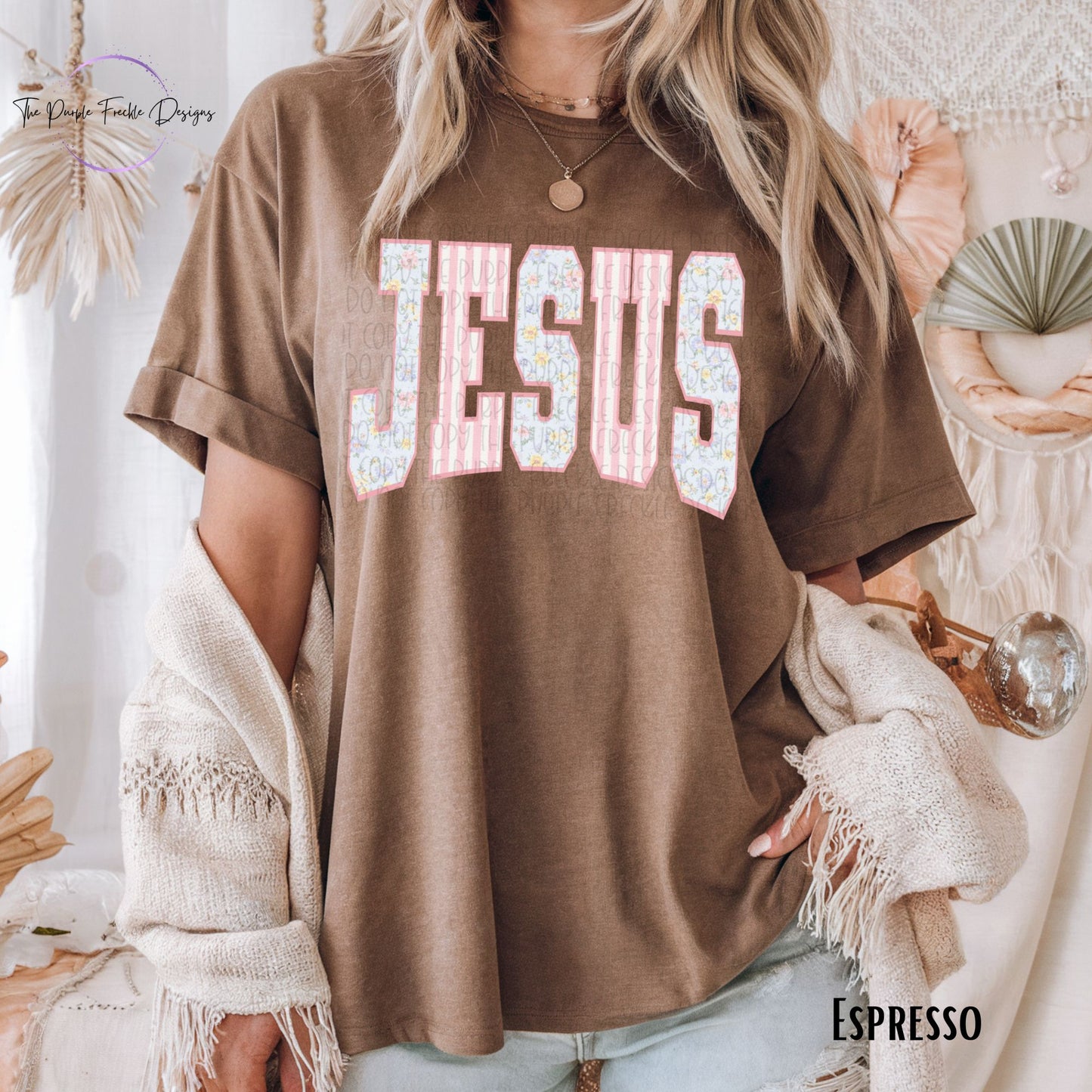 Spring Jesus Block Letters