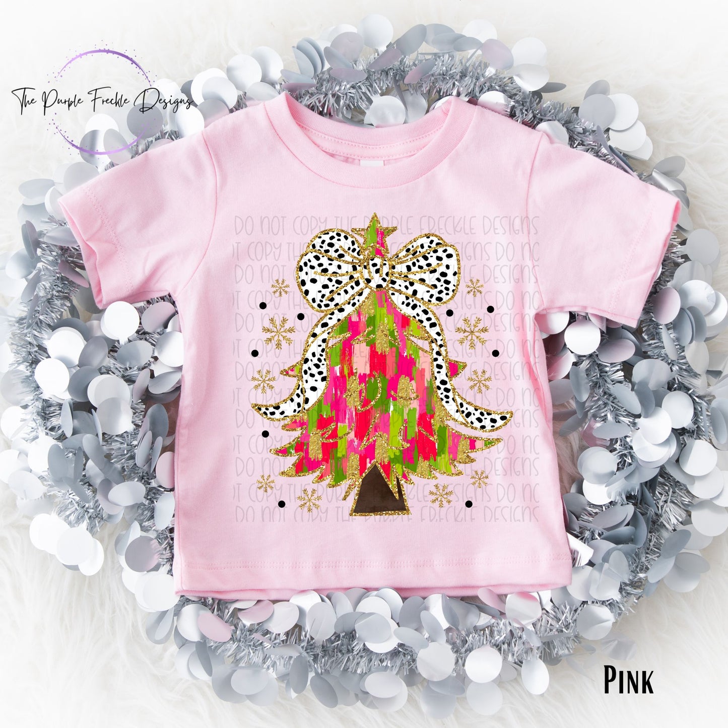 Green and Pink Christmas Tree