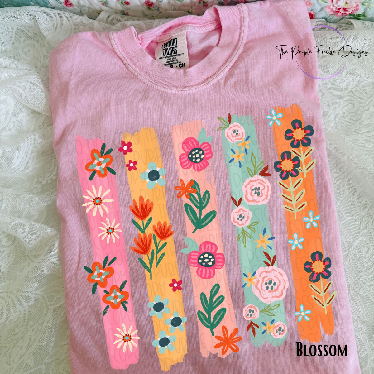 Colorful Floral Stripes