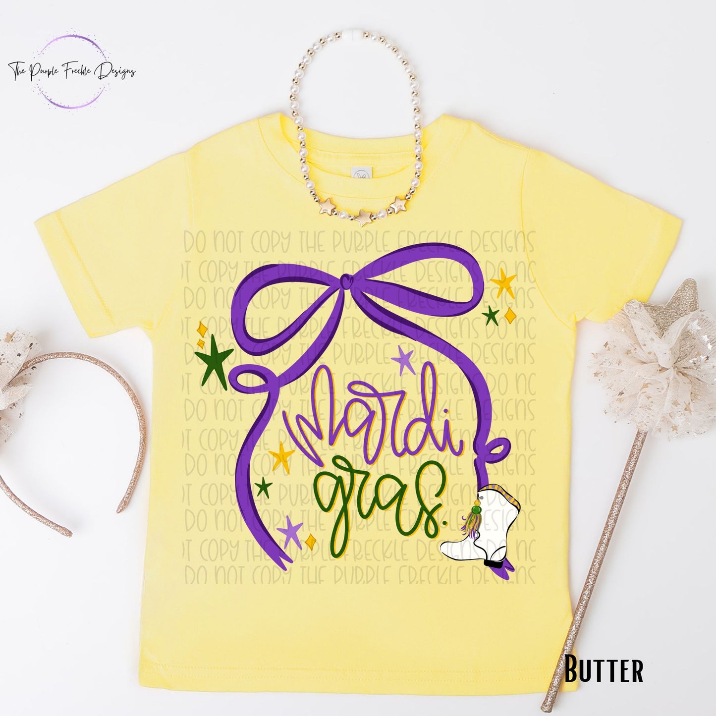 Cutie Mardi Gras Bow
