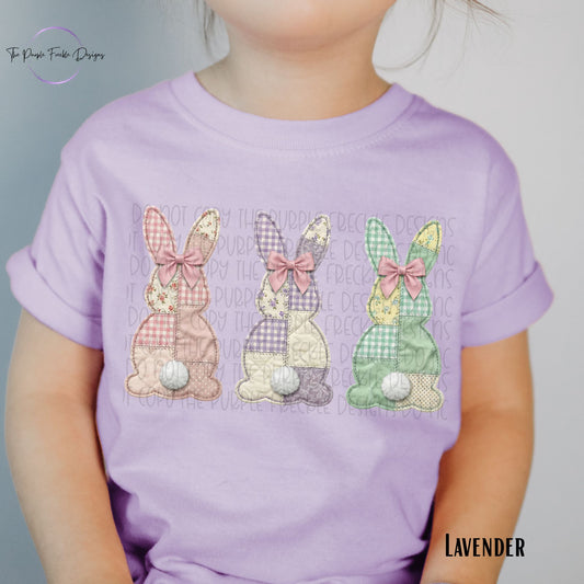 Patchwork Bunny Trio