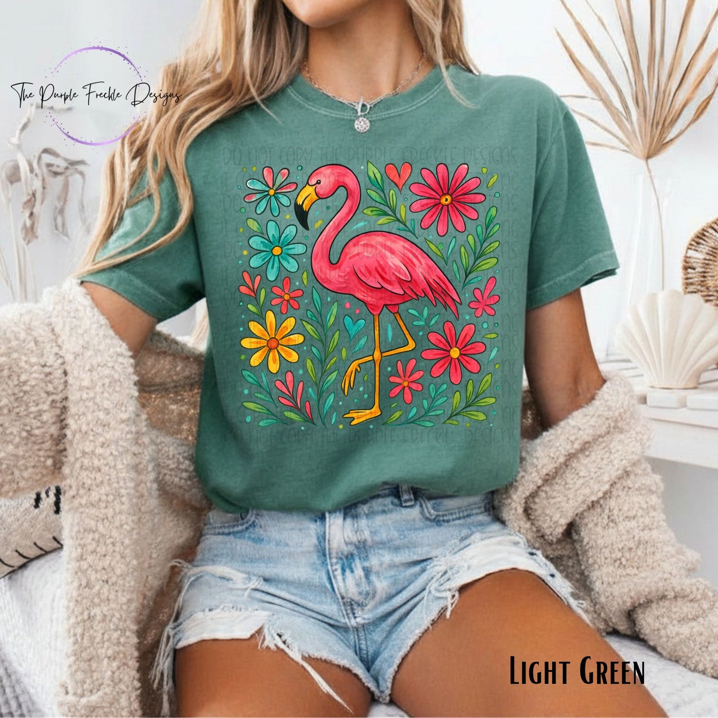 Floral Flamingo
