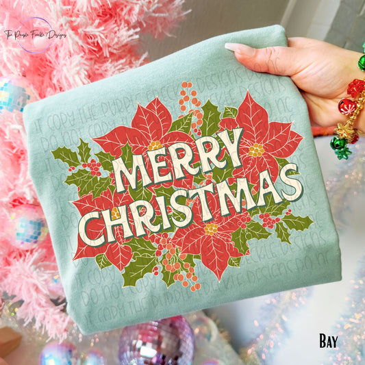 Merry Christmas Poinsetta