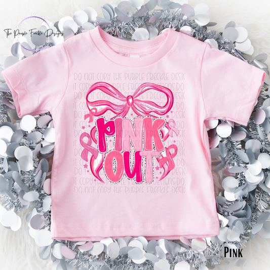 Pink Out Bow Kids