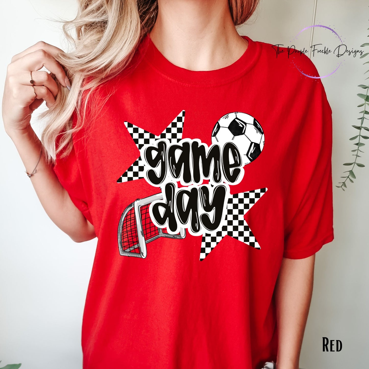 Checkered Game Day Soccer