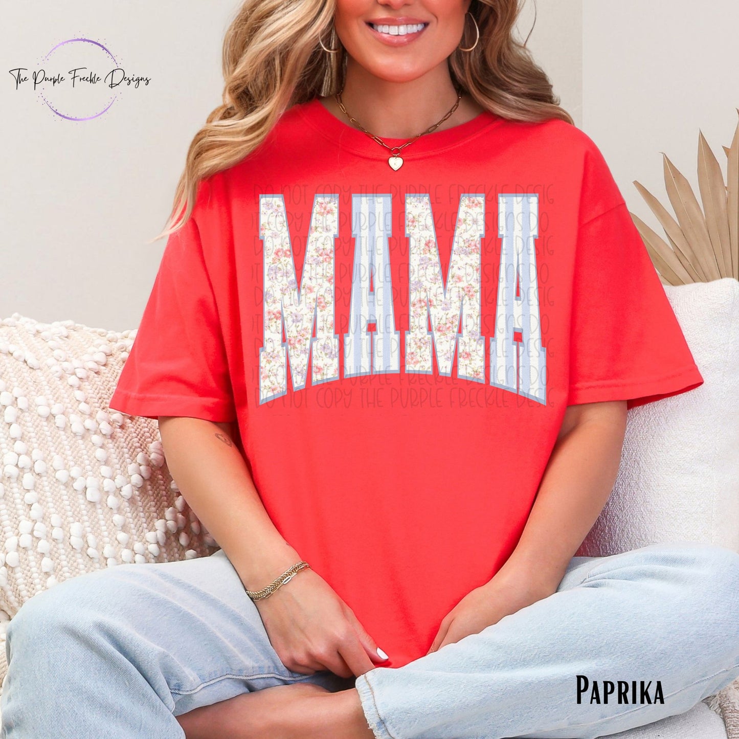 Spring Mama Block Letters
