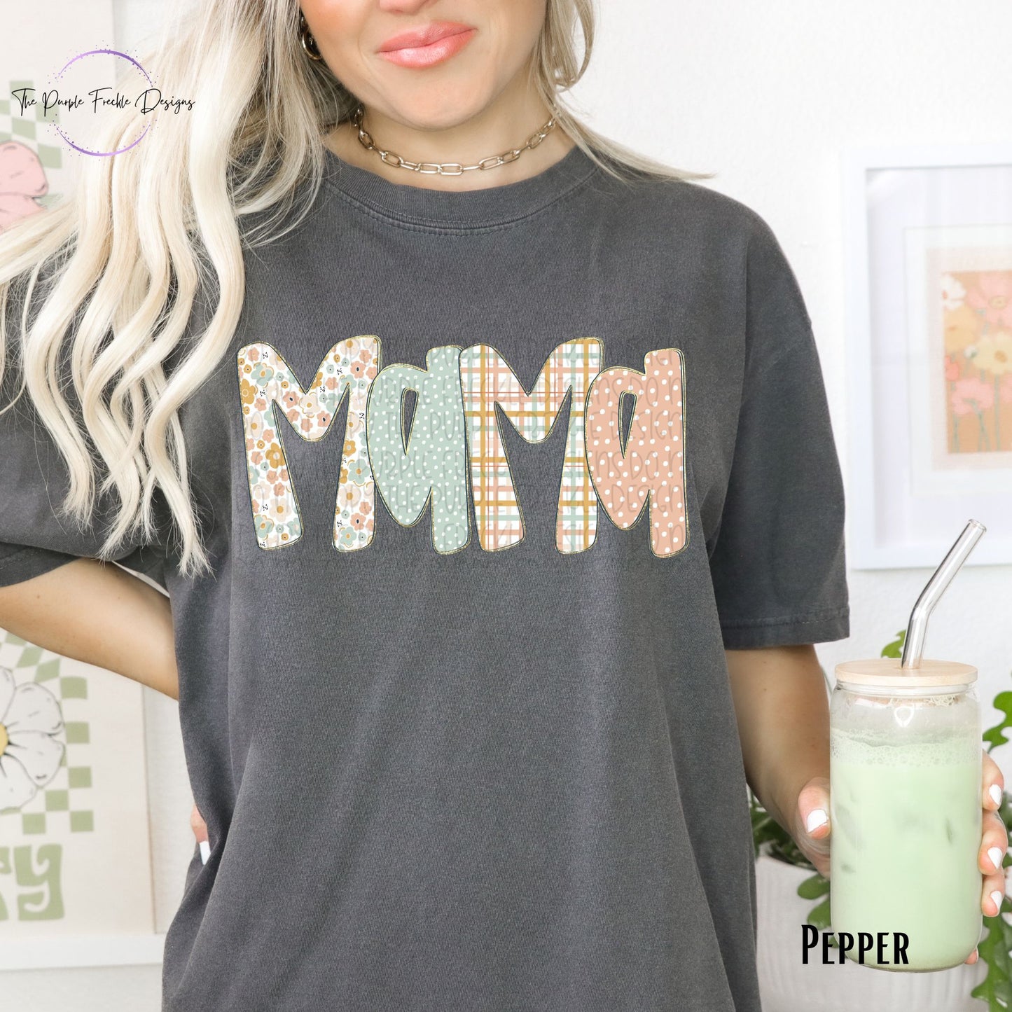 Plaid Spring Mama