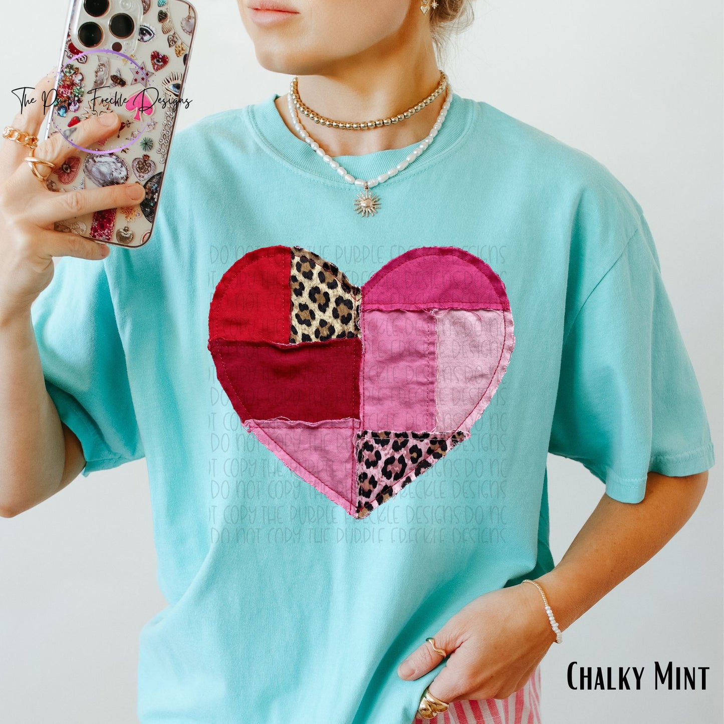 Leopard Patch Heart