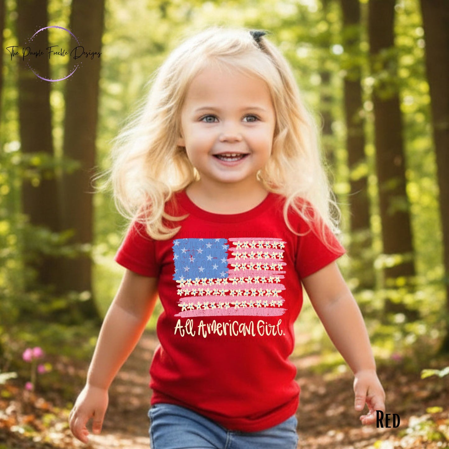 All American Girl Flag
