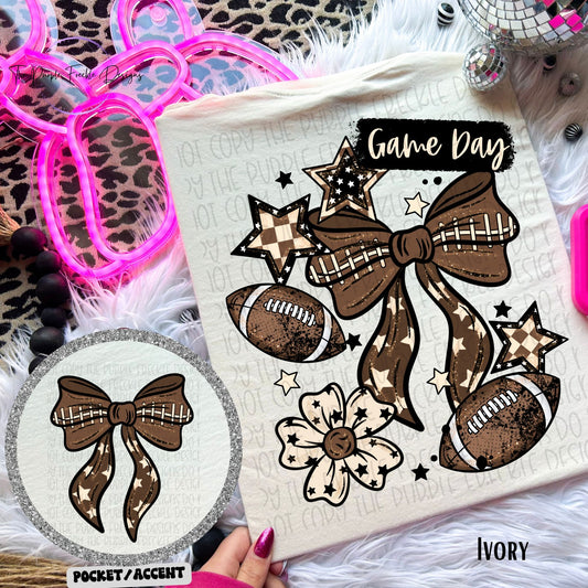 Game Day Football Bow