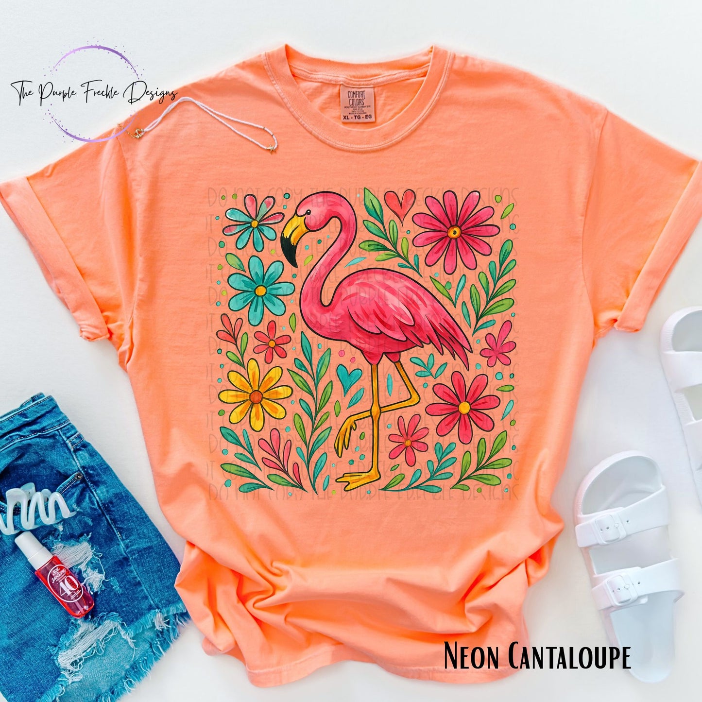 Floral Flamingo