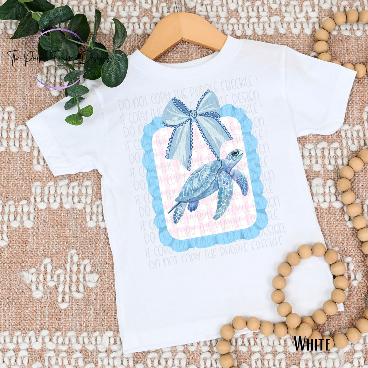 Turtle Freckles Sea Turtle Bow – The Purple Freckle Designs