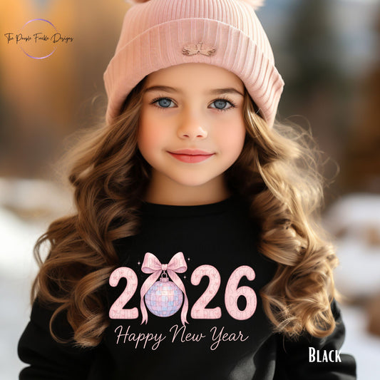 Kids 2026 NYE Bow