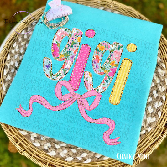 Floral Bow Mother's Day Names