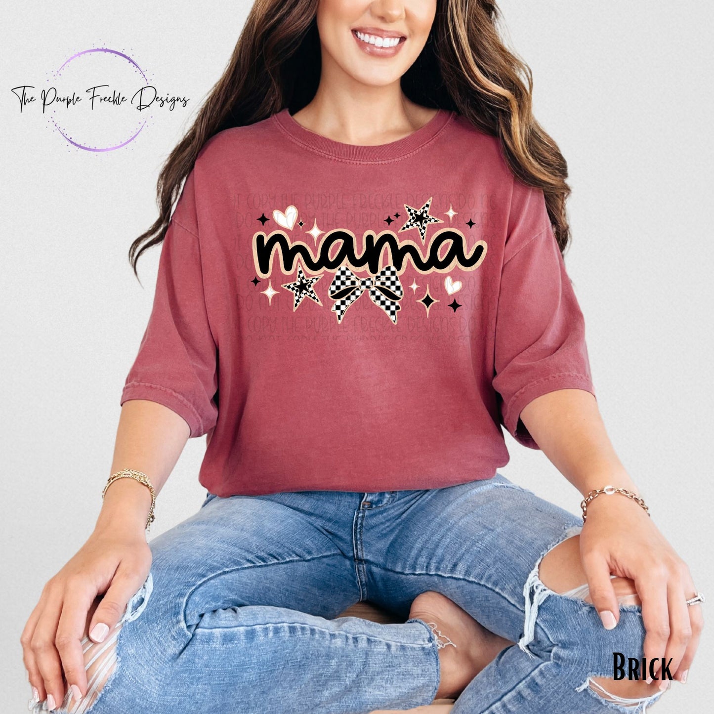 Checkered Mama Stars