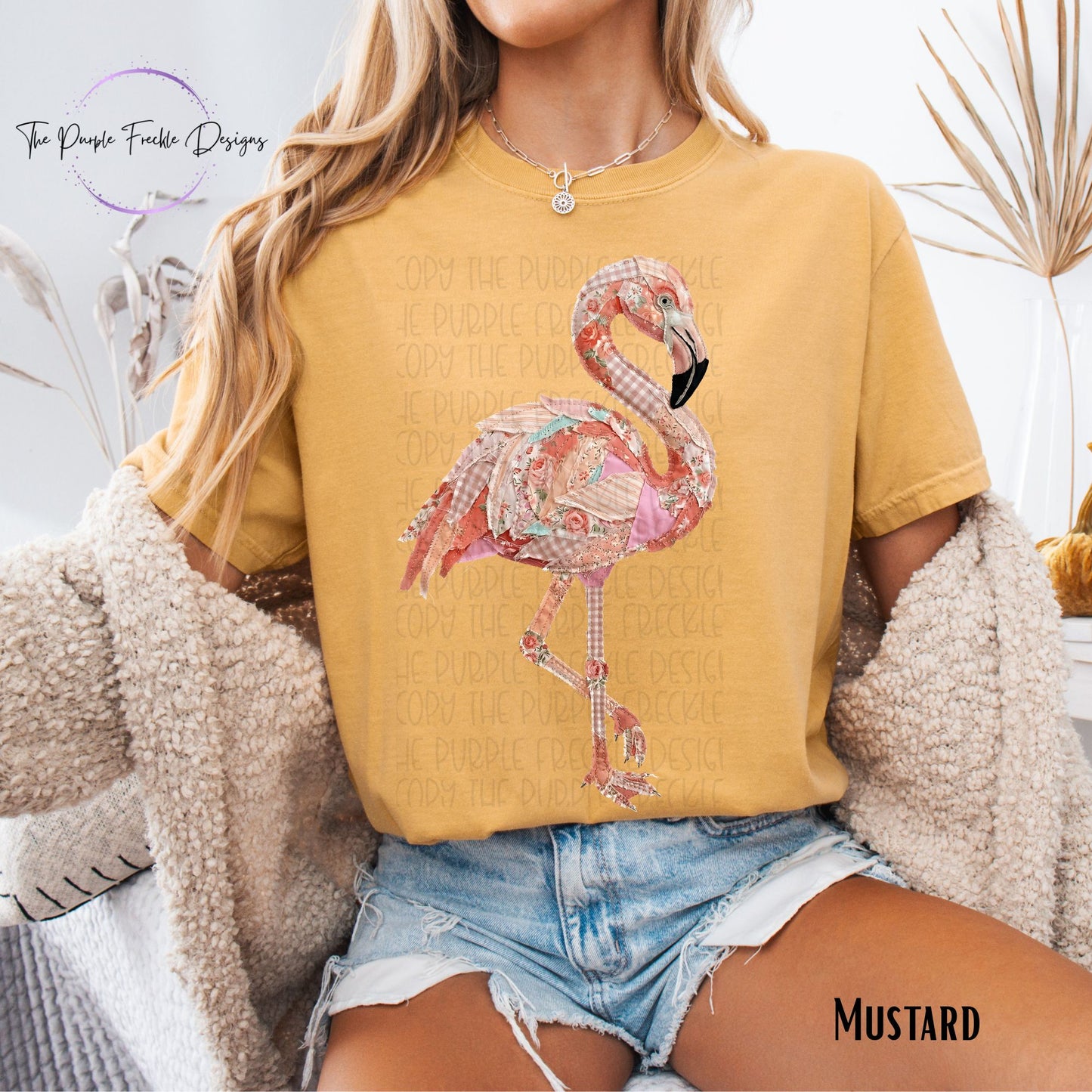 Patchwork Flamingo
