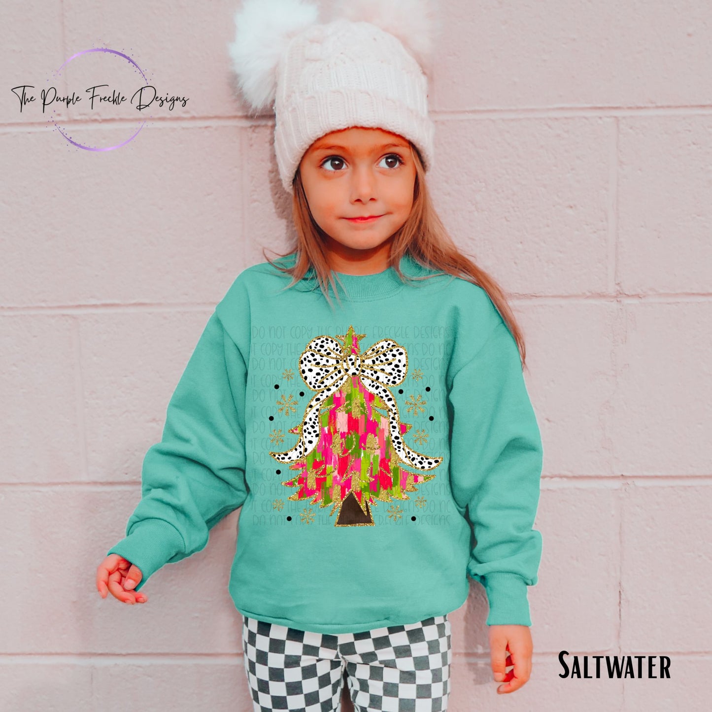 Green and Pink Christmas Tree