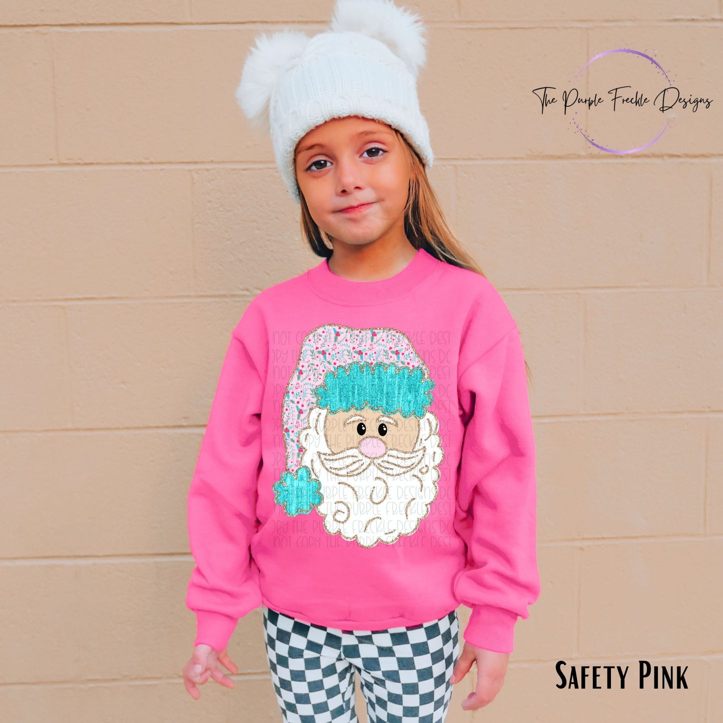 Blue Holly Santa Kids Exclusive