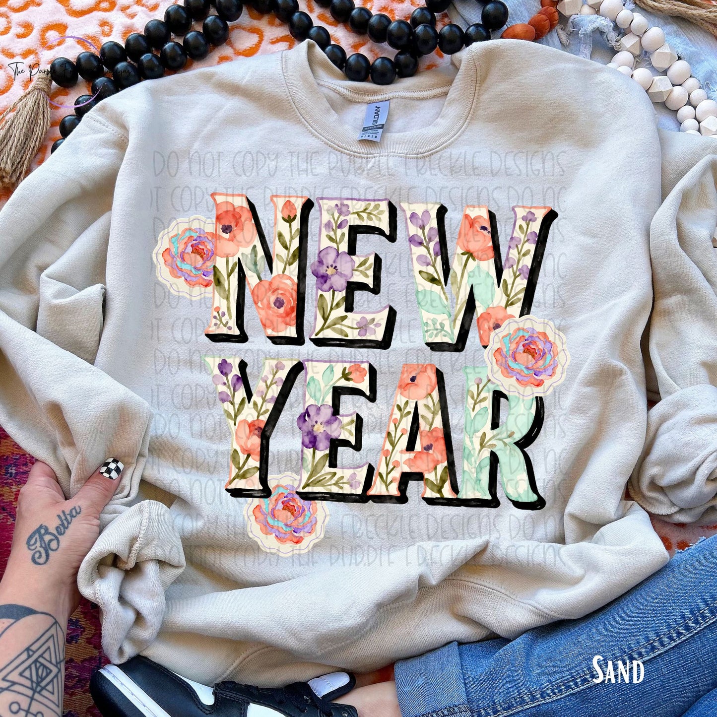 New Year Vintage Floral