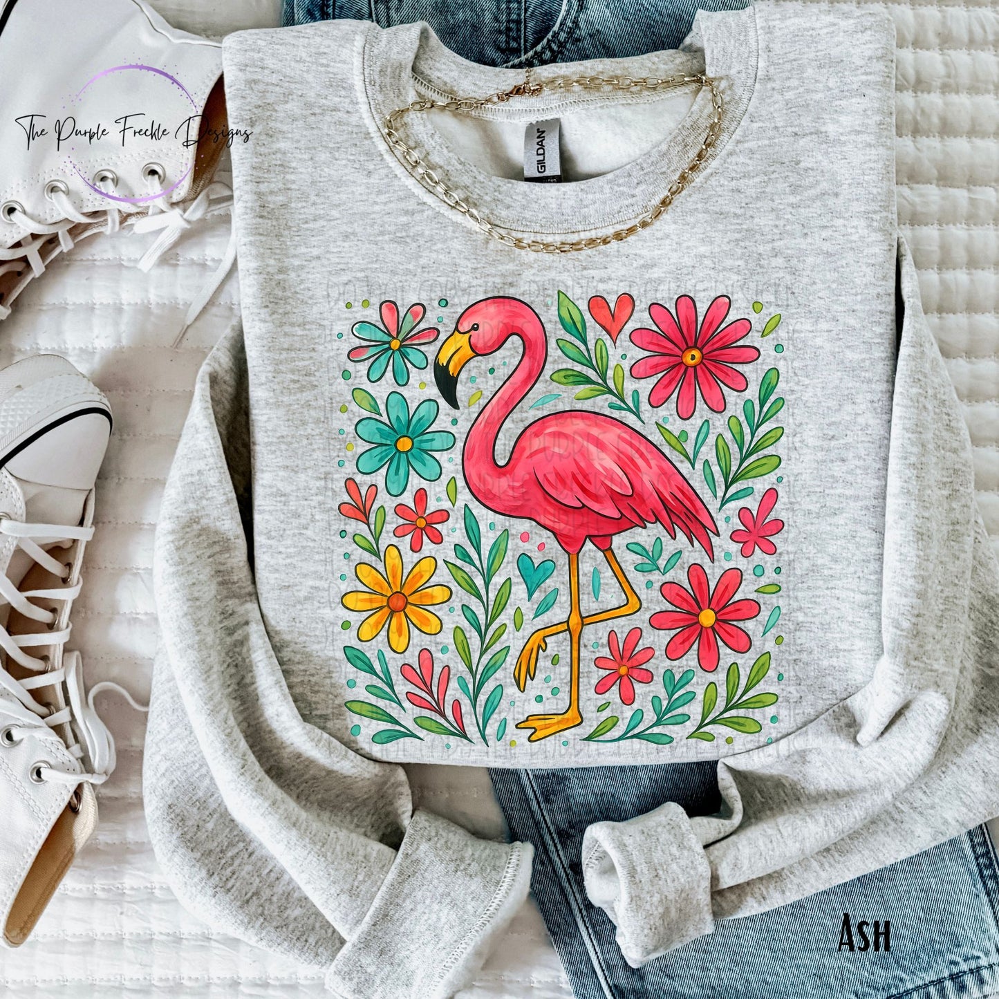 Floral Flamingo