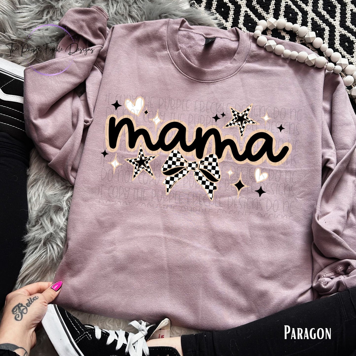 Checkered Mama Stars