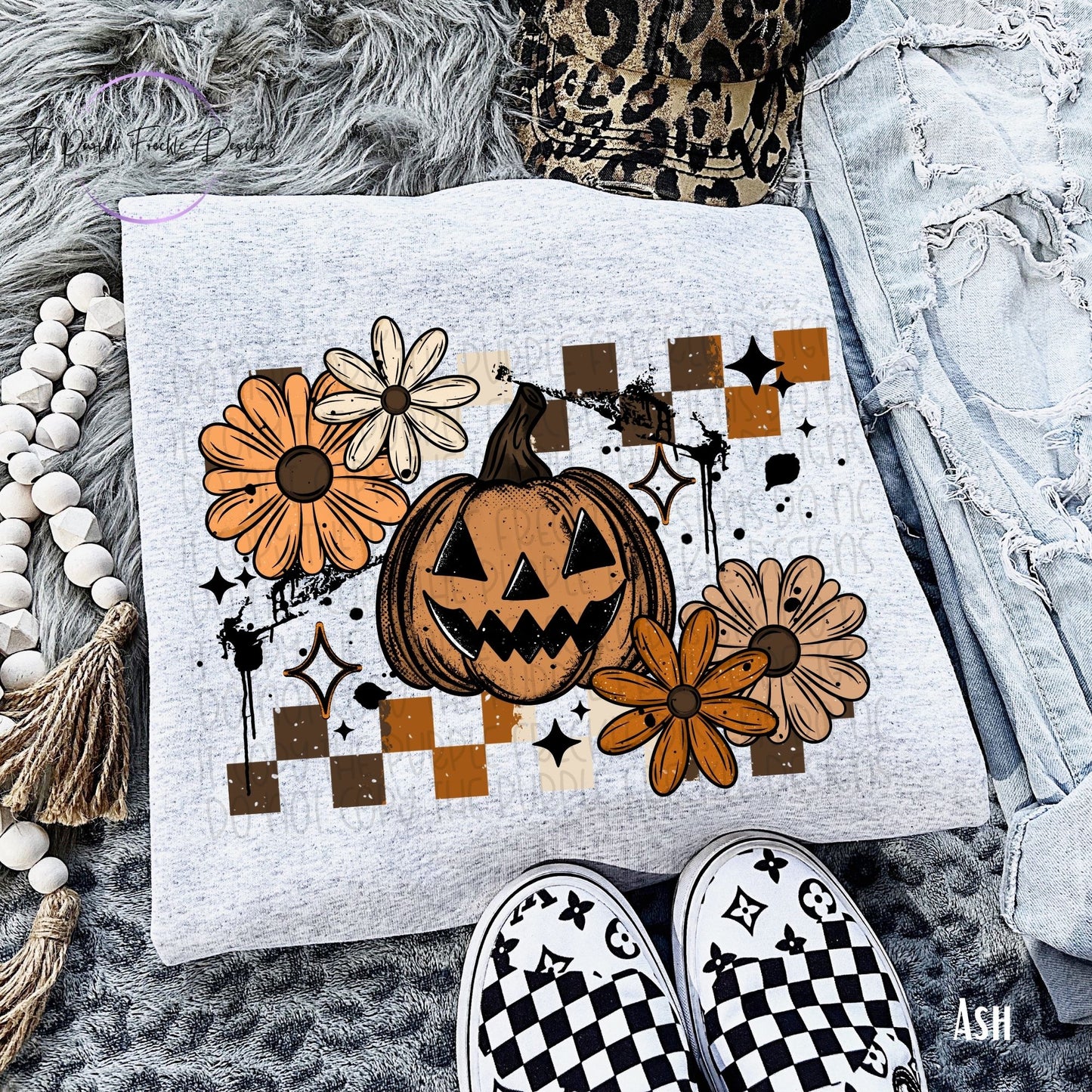 Pumpkin Checkered