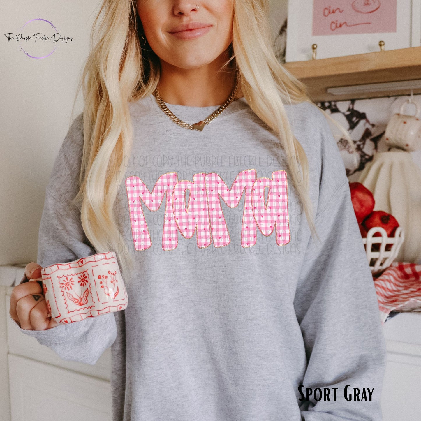 Mama Pink Plaid