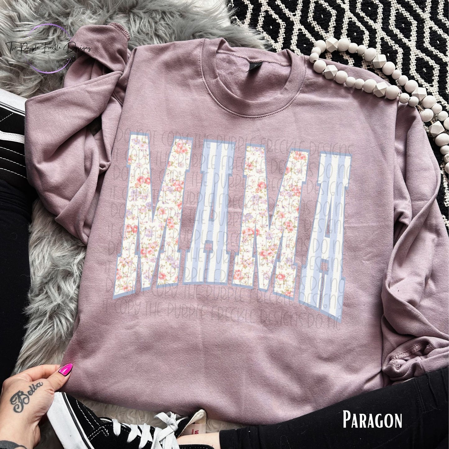Spring Mama Block Letters