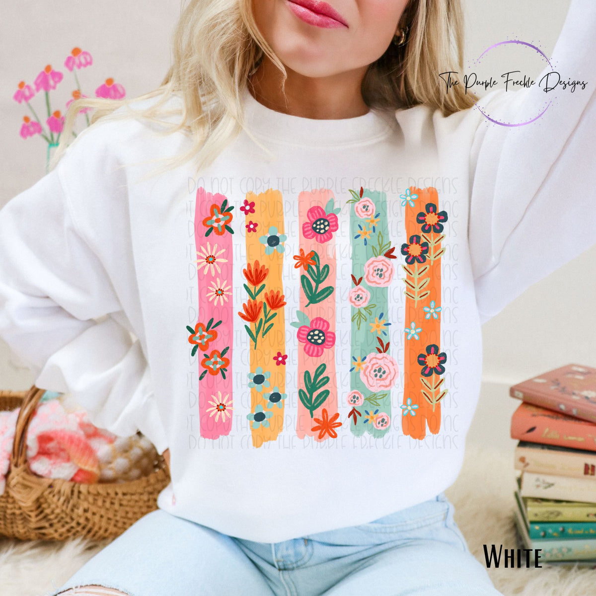 Colorful Floral Stripes