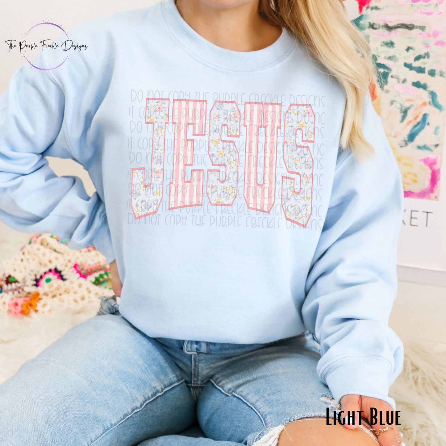 Spring Jesus Block Letters