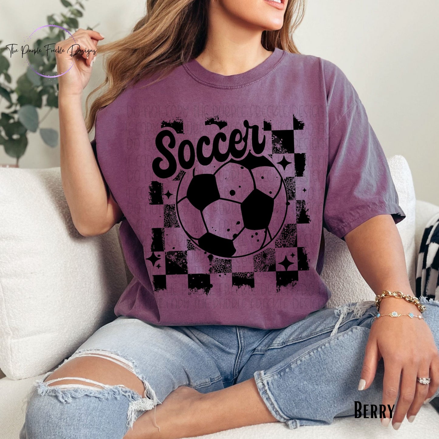 Soccer Checker Distressed