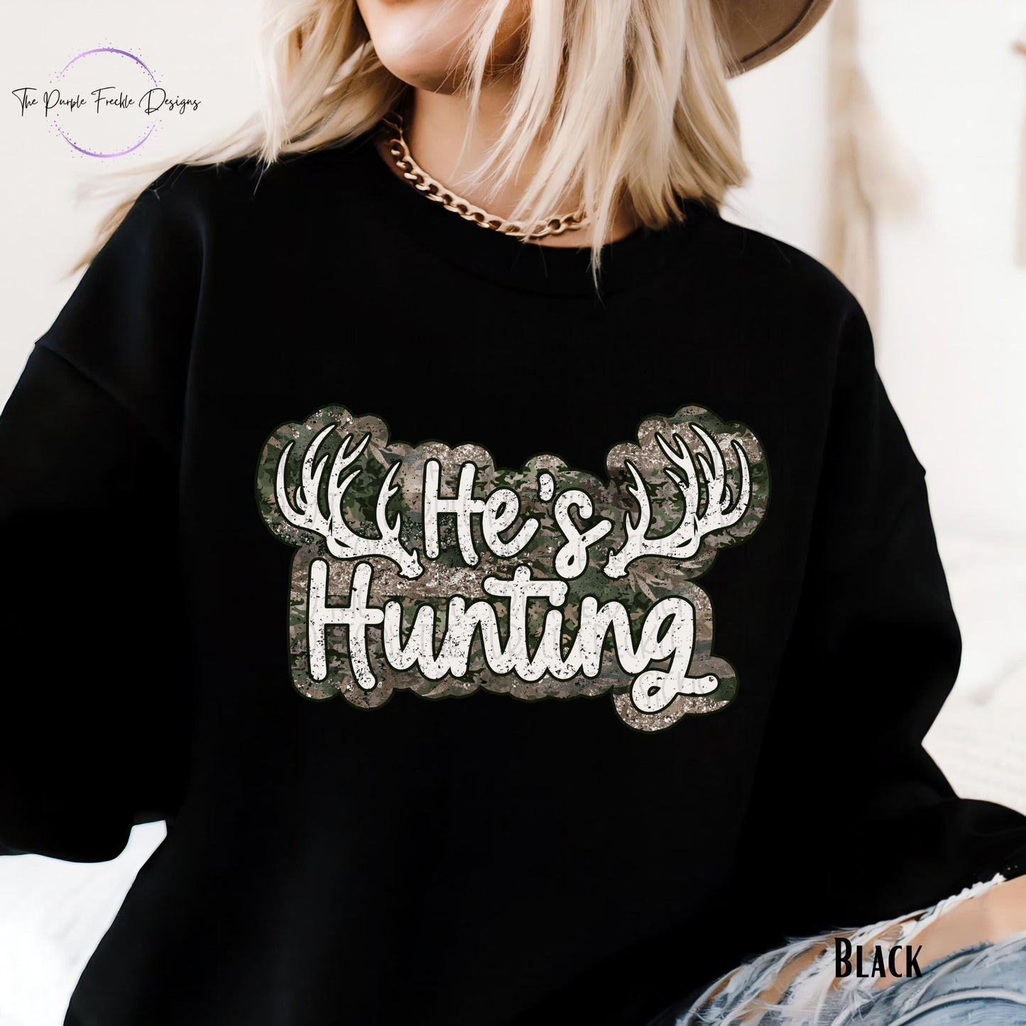 He's Hunting