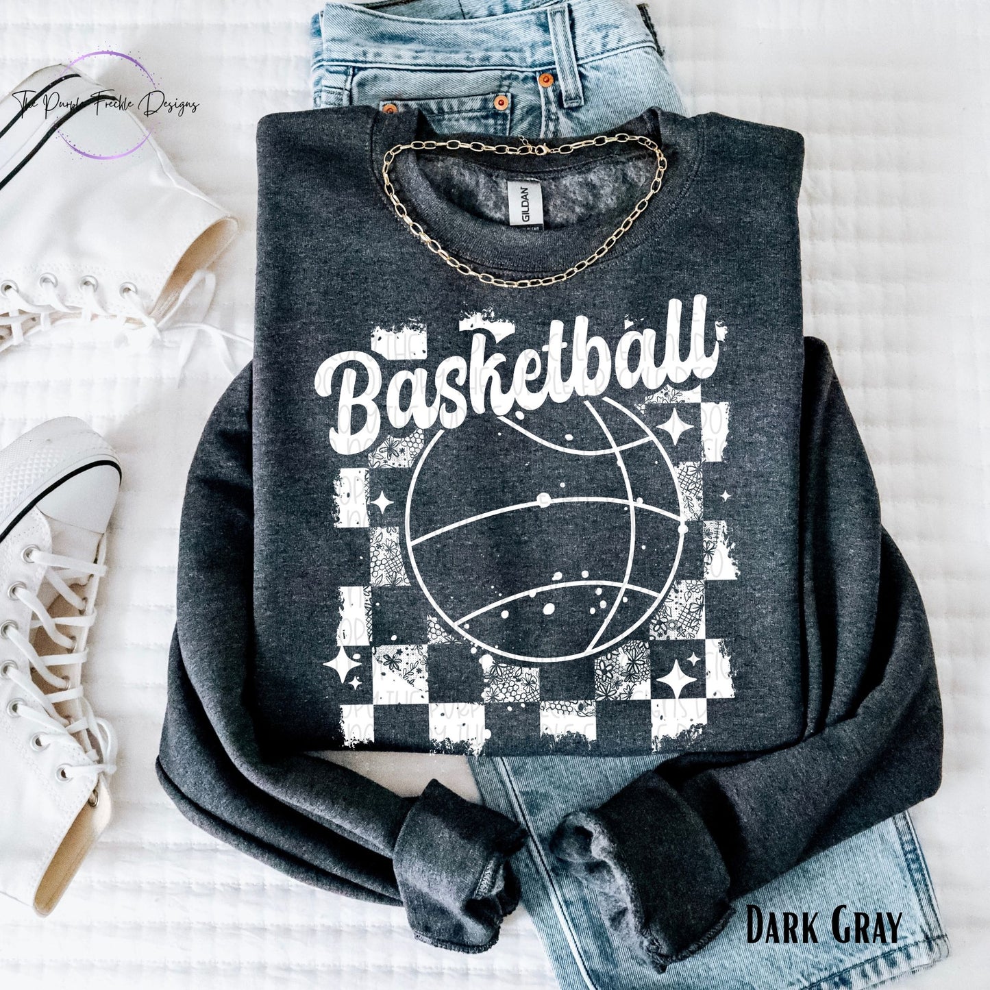 Basketball Checker Distressed