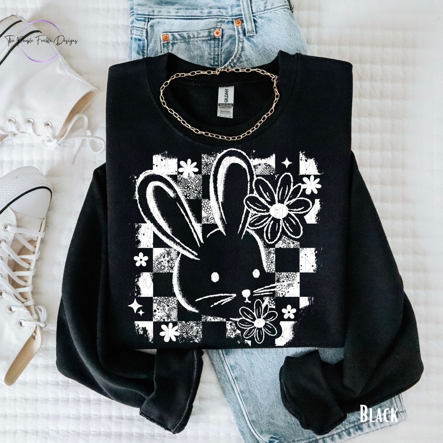 Distressed Checker Bunny