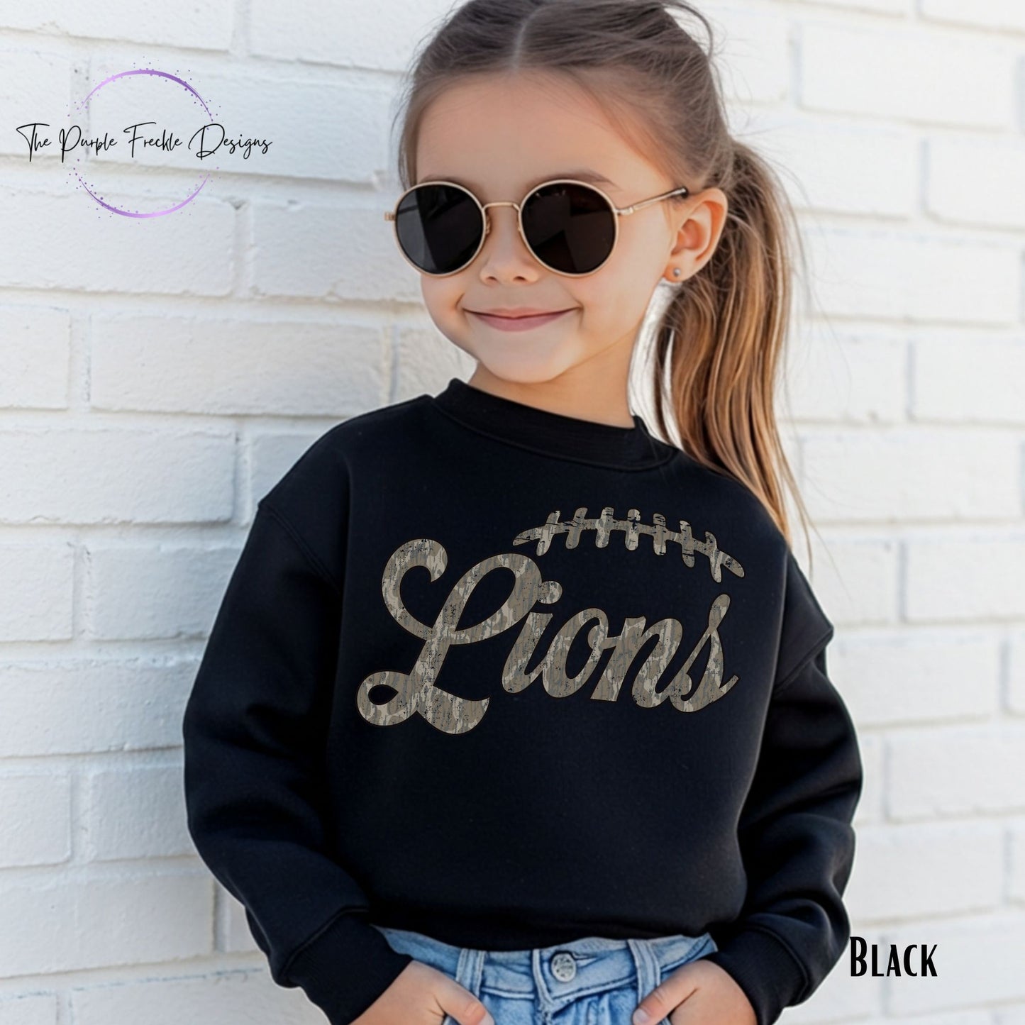 Camo Football Mascot Kids