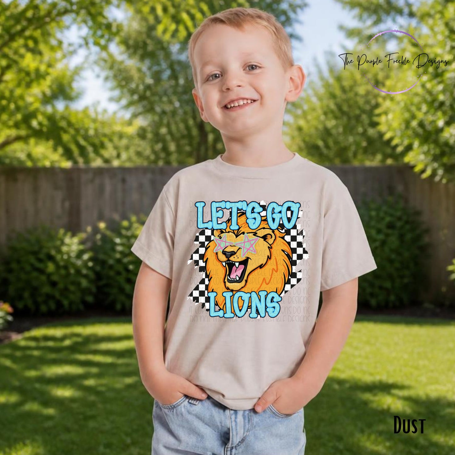 Checker and Stars Mascot Kids