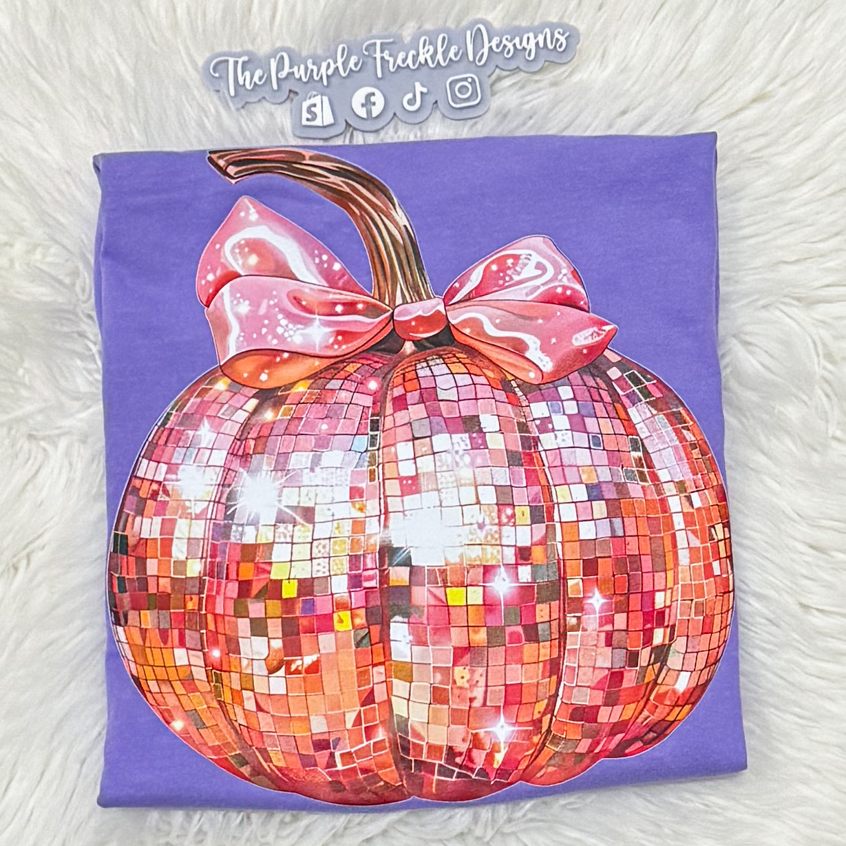 Disco Pumpkin on Violet