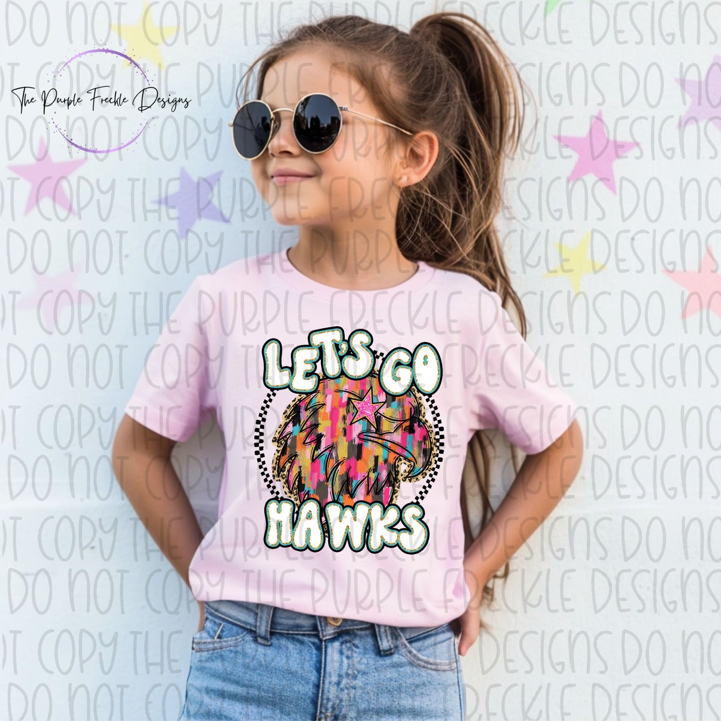 Preppy Brushstroke Mascot Kids