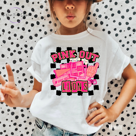 Pink Out Mascot Kids