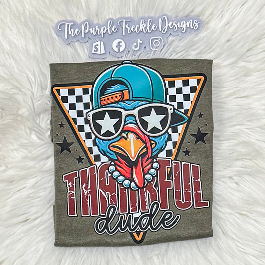 Thankful Dude on Military Green