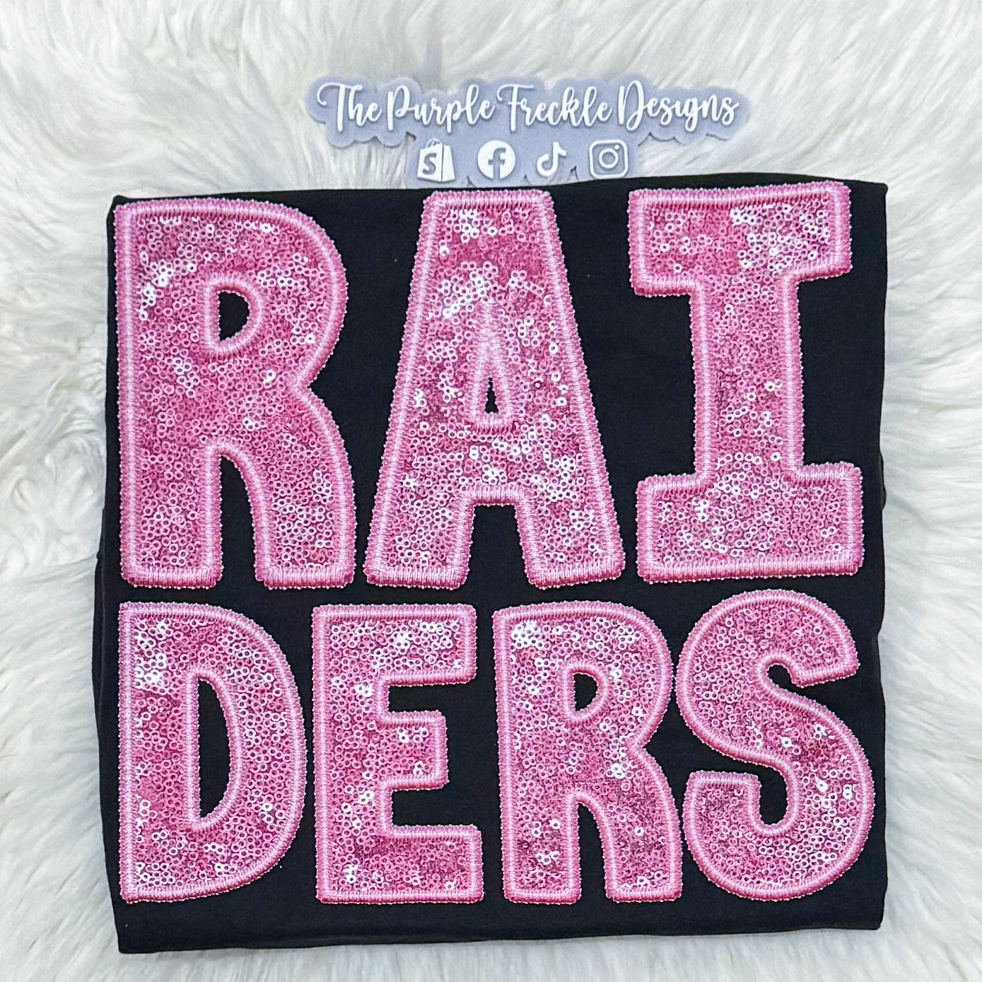 Raiders Pink Sequin RTS