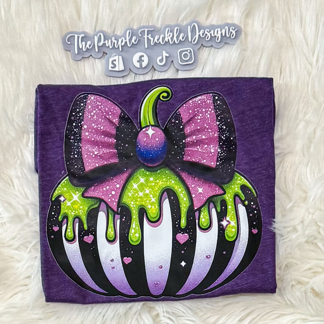 Beetle Pumpkin on Purple