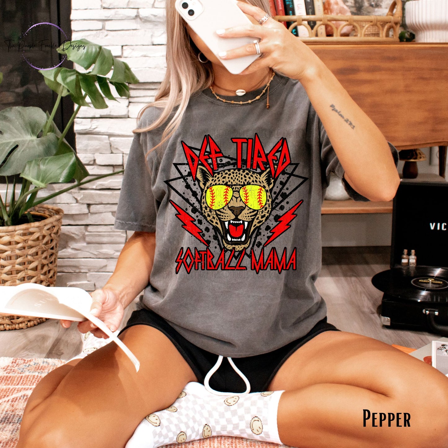 Def Tired Softball Mom