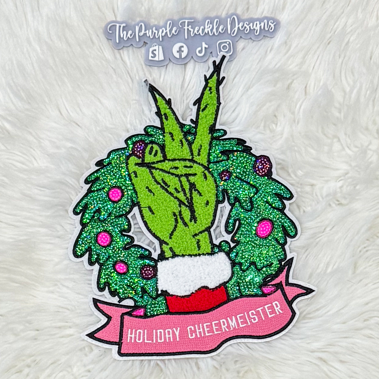 Holiday Cheermeister Chenille Patch
