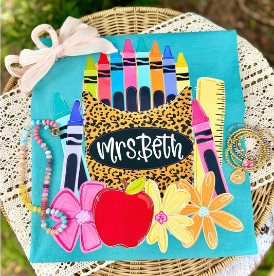 *KIDS* Personalized Crayon Box