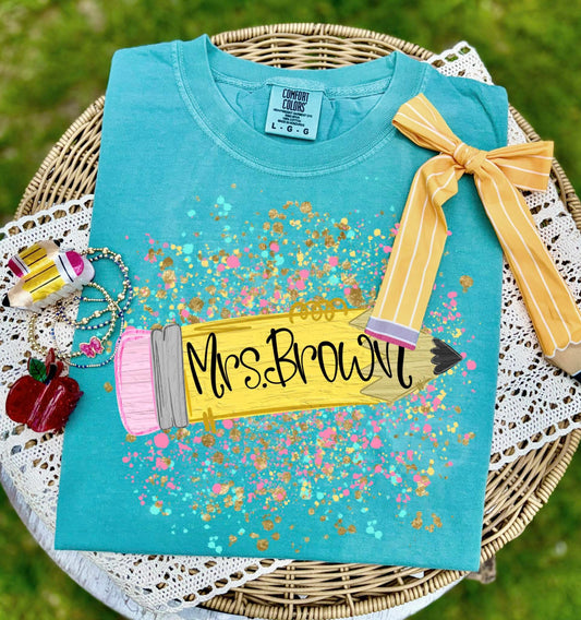 Splatter Pencil Personalized