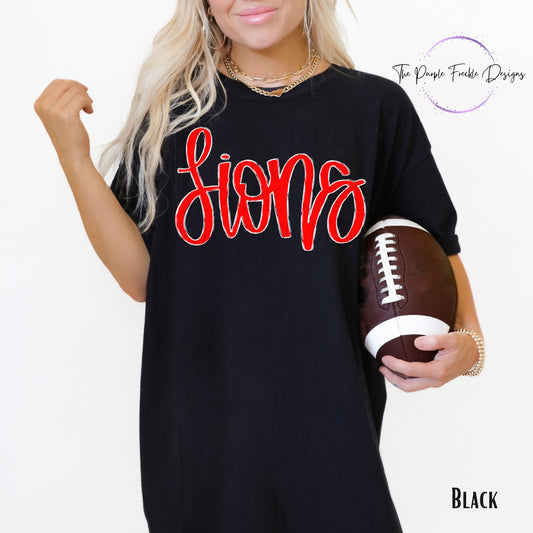 Traditional Hand Lettered Mascot